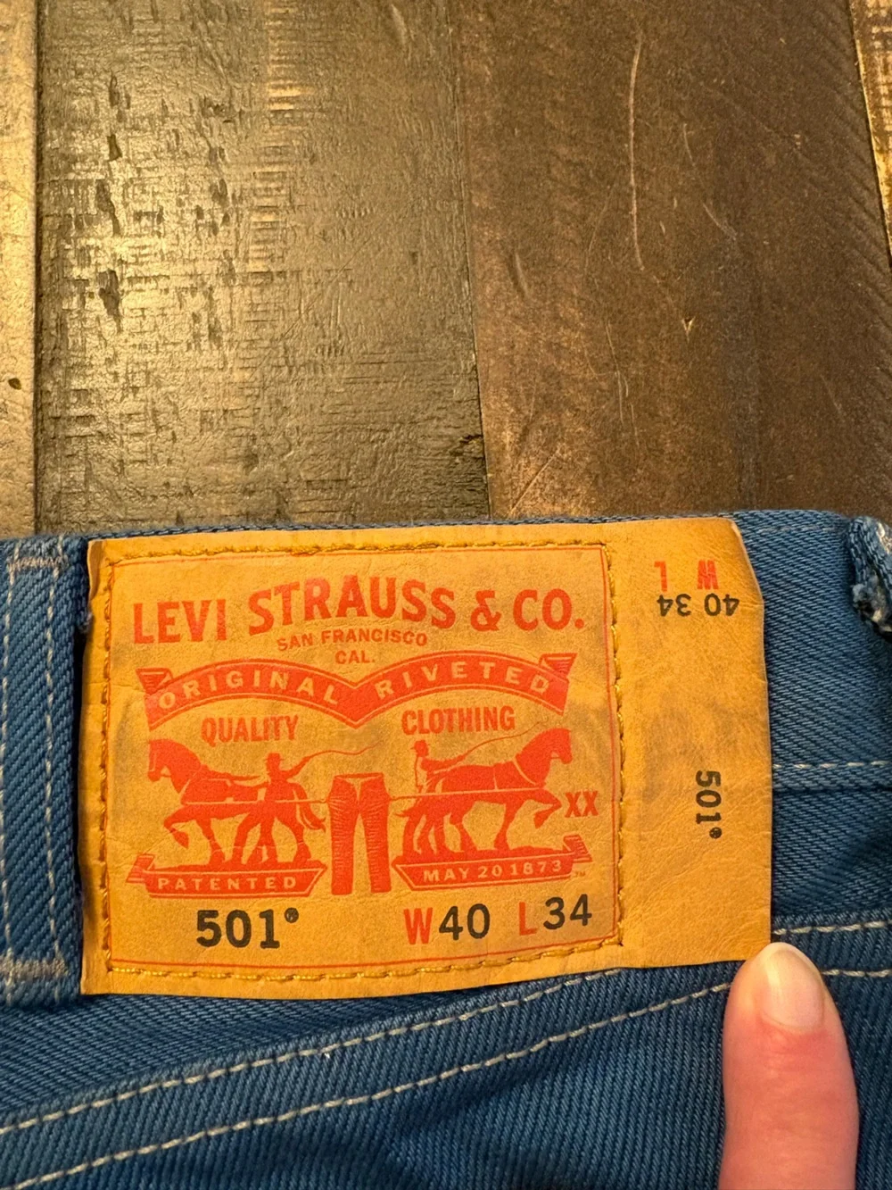 Levi’s 501 Original Fit Jeans Limited Edition W40 L34 Indigo Blue Button Fly Y2K